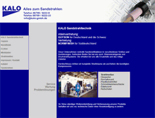 Tablet Screenshot of kalo-gmbh.de